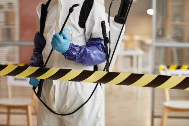 Professional Sewage Cleanup technician working in Wymore, NE